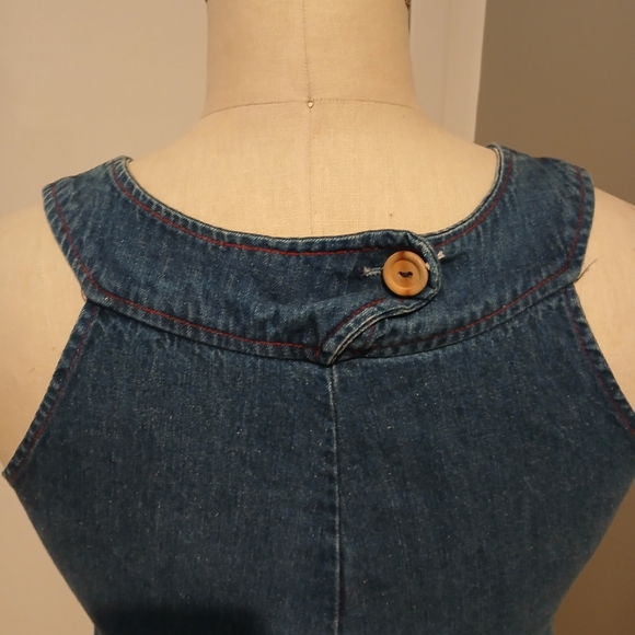 Vintage Prelude Denim Jumper Dress Size 6 - Picture 8 of 10